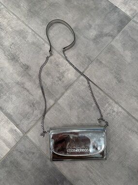 Marc Jacobs Silver Mirror Chain Crossbody Bag
